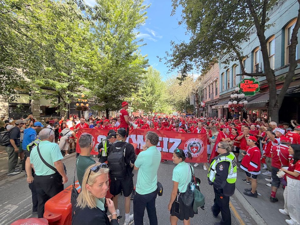 switzerland march gastown vancouver fifa world cup july 7 2026
