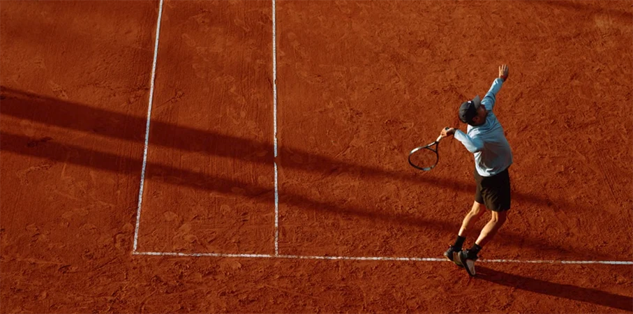 tennis clay sun