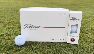 The Titleist Velocity is a two-piece distance golf ball