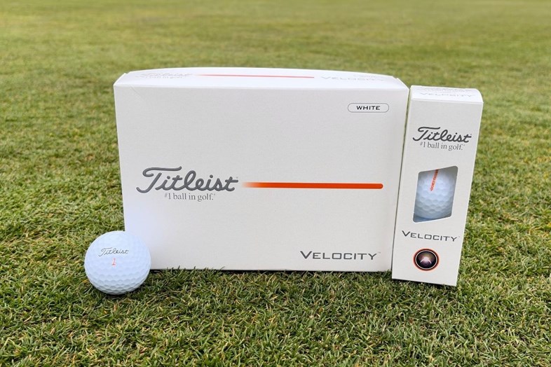 The Titleist Velocity is a two-piece distance golf ball
