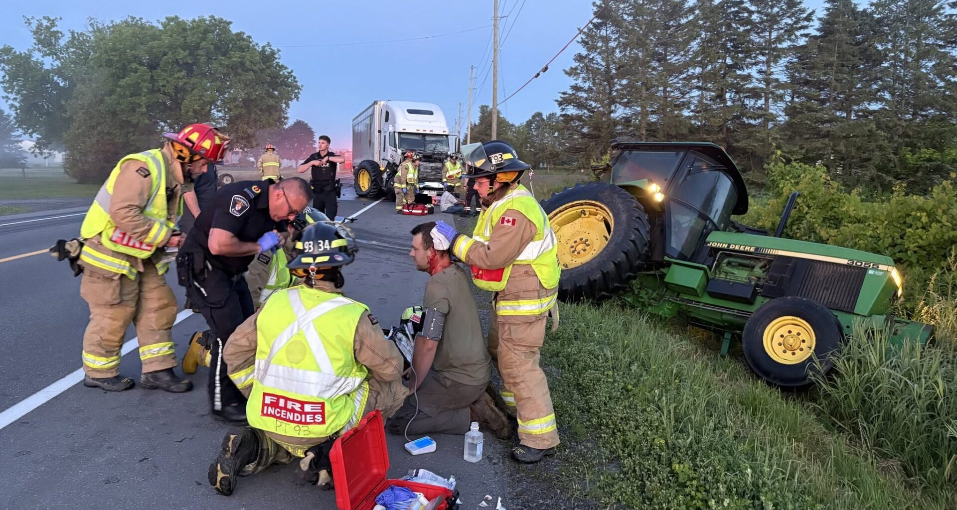 VIDEO: Brampton truck driver fired after crash into dairy farm tractor, company confirms