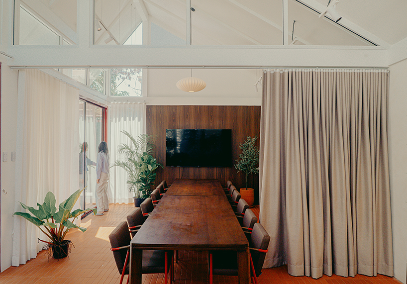 lantern-like pavilion and recycled brick bar reshape bangkok house into arvie restaurant - 3