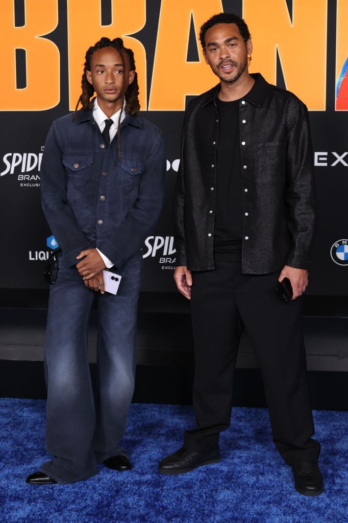 Trey Smith and Jaden Smith at the "Spider-Man: Brand New Day" premiere