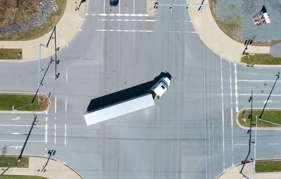 Truck travel bans in place to improve road safety north of Brampton