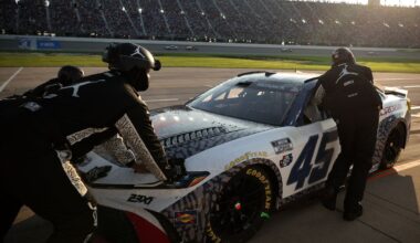 What went through the nose of Tyler Reddick's car at Chicagoland?