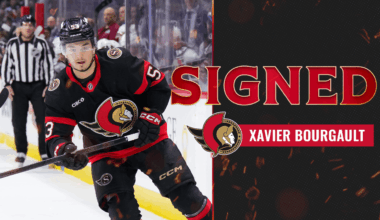 Senators sign Xavier Bourgault to one-year, two-way contract