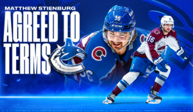 CANUCKS AGREE TO TERMS WITH MATTHEW STIENBURG ON A ONE-YEAR, TWO-WAY CONTRACT