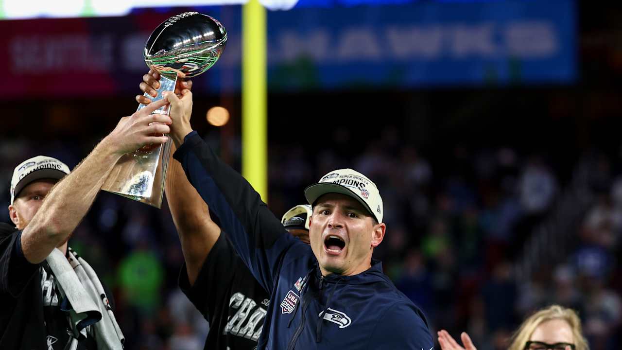 Seahawks' Mike Macdonald doesn't 'care' about NFC West moves, feels no different after Super Bowl title