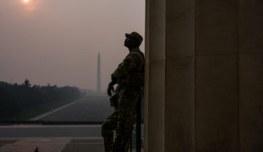 Photos show heavy smoke from wildfires darkening skies across the US