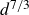 d Superscript 7 divided by 3