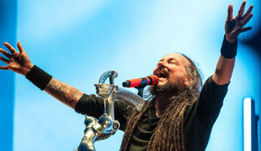 Jonathan Davis of Korn performs live at Sweden Rock Festival on June 05, 2025 in Norje, Sweden.