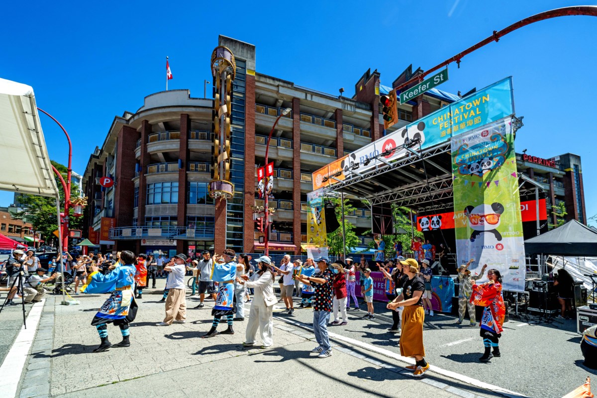 Vancouver Chinatown Fest on Keefer and Columbia St in July