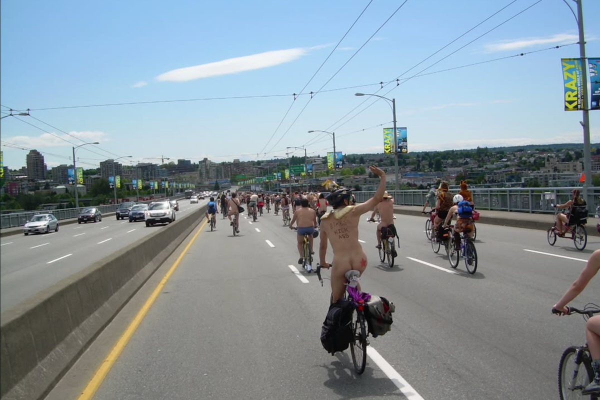 When is the naked bike ride in Vancouver?