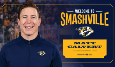 Predators Hire Matt Calvert as Forward Development Coach