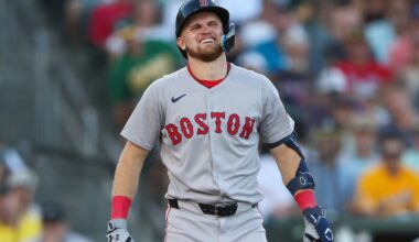 New Red Sox infielder Curtis Mead to miss time with left wrist injury