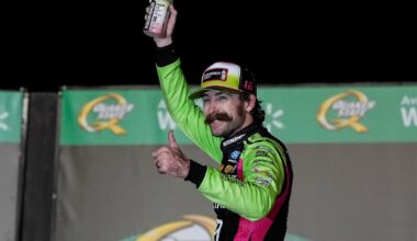 Lightning and rain cause delay with Blaney leading NASCAR Cup Series race in Atlanta