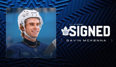 Maple Leafs Sign Forward Gavin McKenna To Entry-level Contract