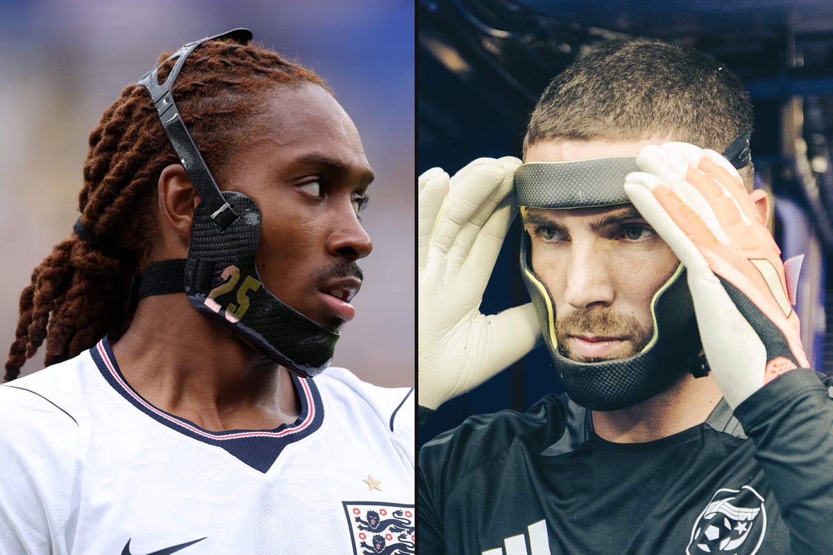 How to make a mask for a star World Cup soccer player