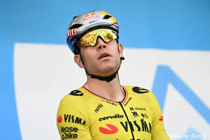 Wout van Aert on stage 5 of the 2026 Tour Auvergne-Rhône-Alpes