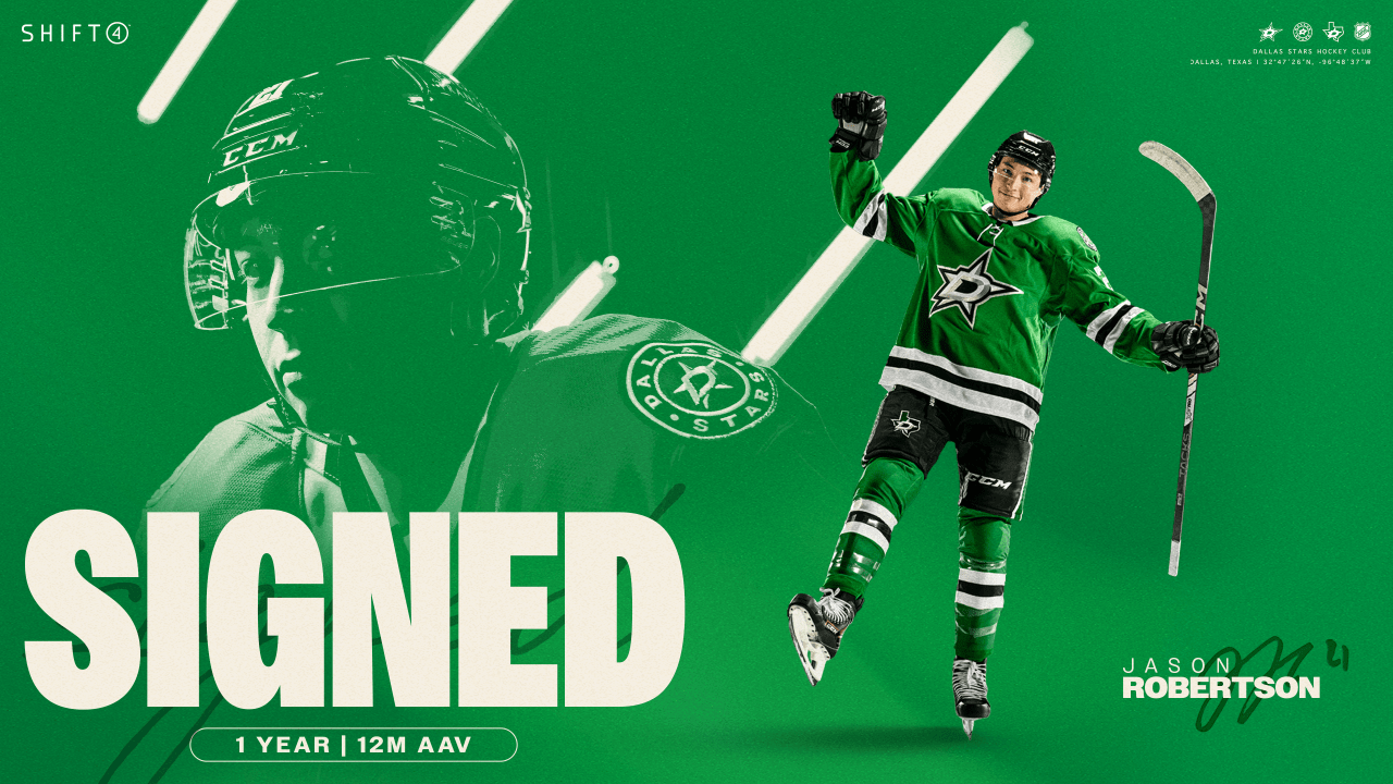 Dallas Stars sign forward Jason Robertson to one-year, $12 million contract