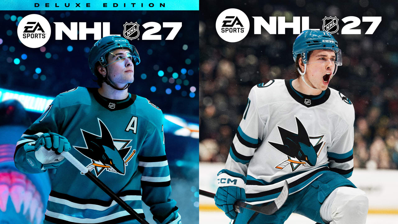 Celebrini on cover of EA Sports NHL 27, Sharks center youngest to receive honor