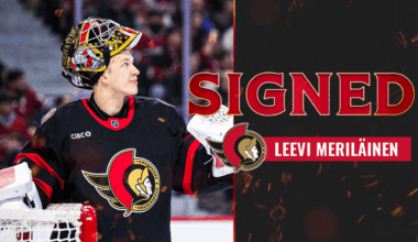 Senators agree to contract extension with Leevi Meriläinen for the 2026-27 season