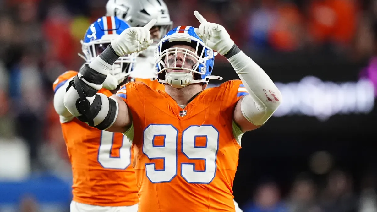 Broncos' Zach Allen makes bold claim about breaking NFL sack record image