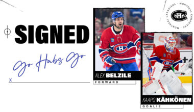 One-year contracts for Alex Belzile and Kaapo Kahkonen