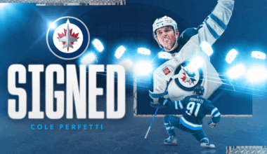 Jets sign forward Cole Perfetti to a five-year contract