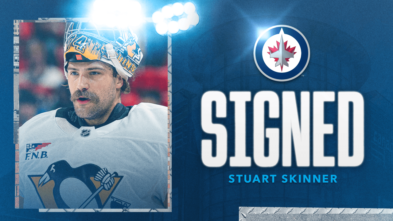 Jets sign goaltender Stuart Skinner to a two-year contract