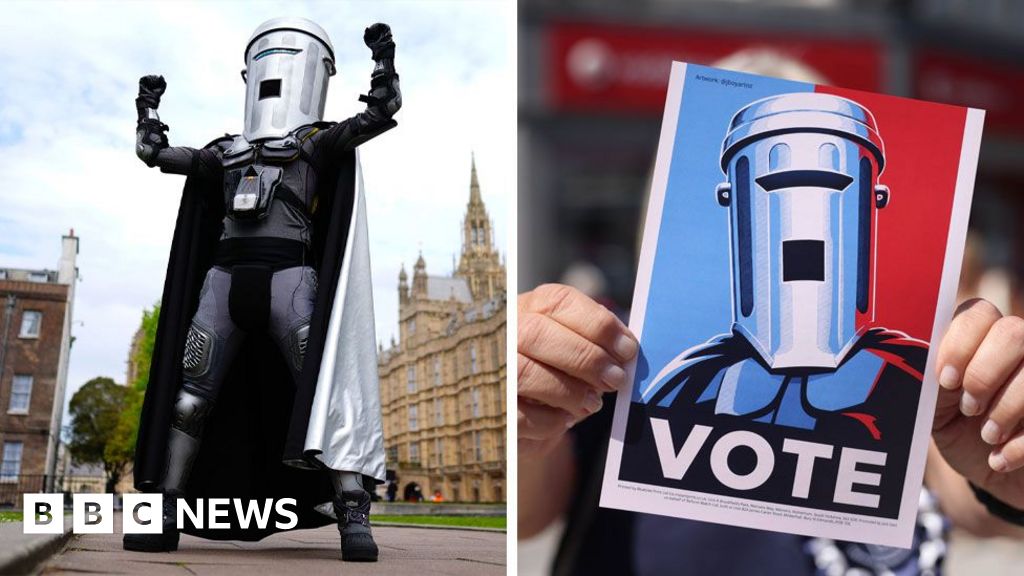 Count Binface receives over a quarter of votes in Clacton by-election - BBC