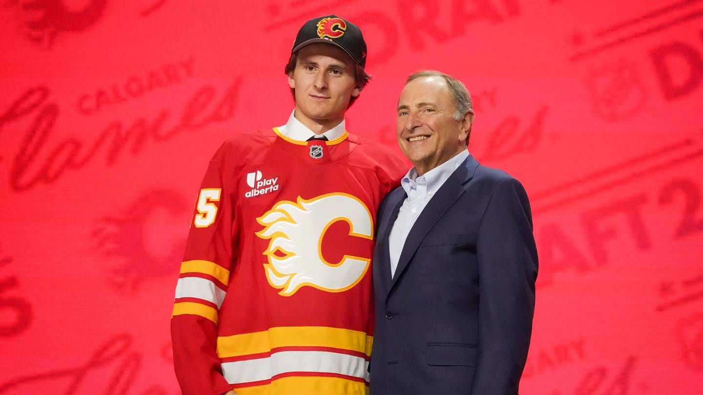 Cole Reschny of the Calgary Flames