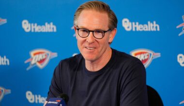 Sam Presti, Thunder General Manager, has his end-of-season media access, Monday, June 8, 2026.