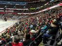 A file photo shows fans at an Ottawa Charge game at the Canadian Tire Centre.
