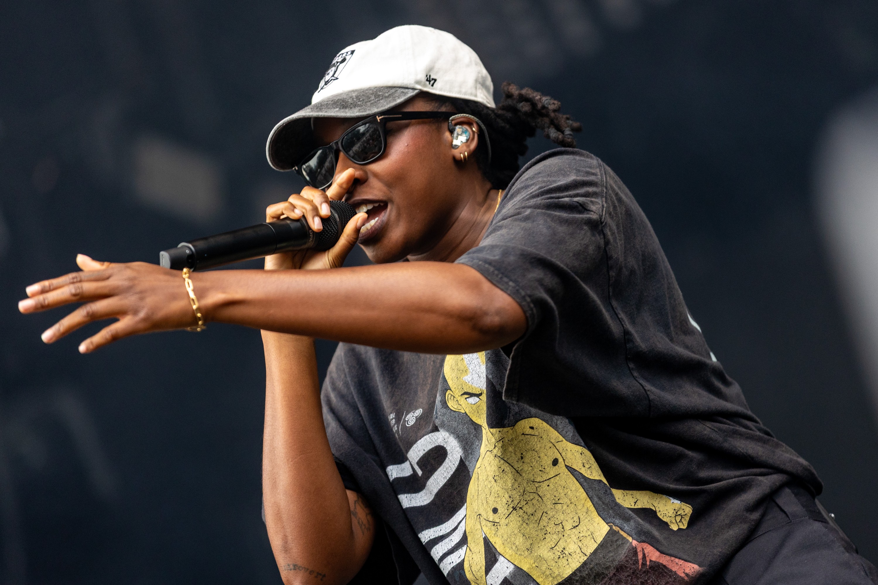 Little Simz performs at the Osheaga Music and Arts Festival