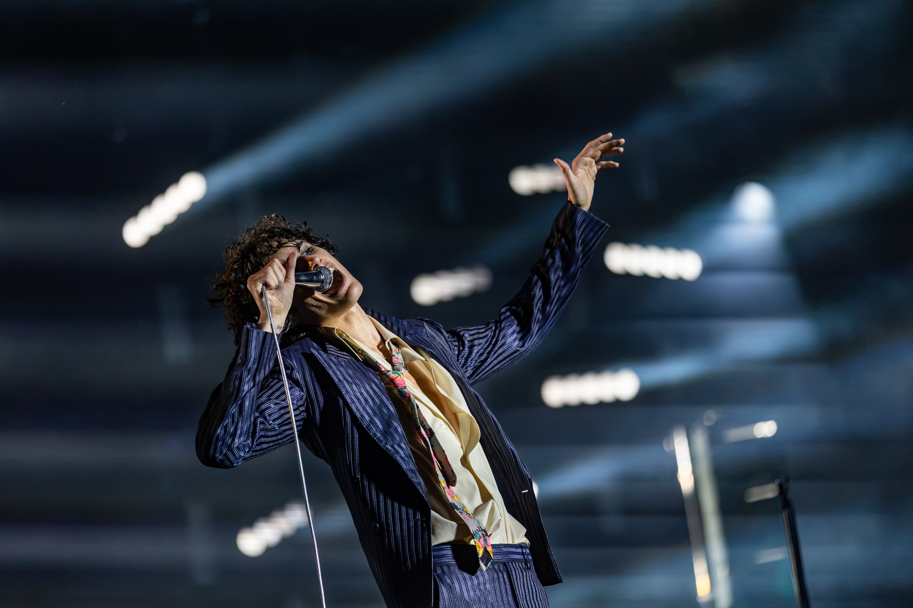 Sombr performs at the Osheaga Music and Arts Festival