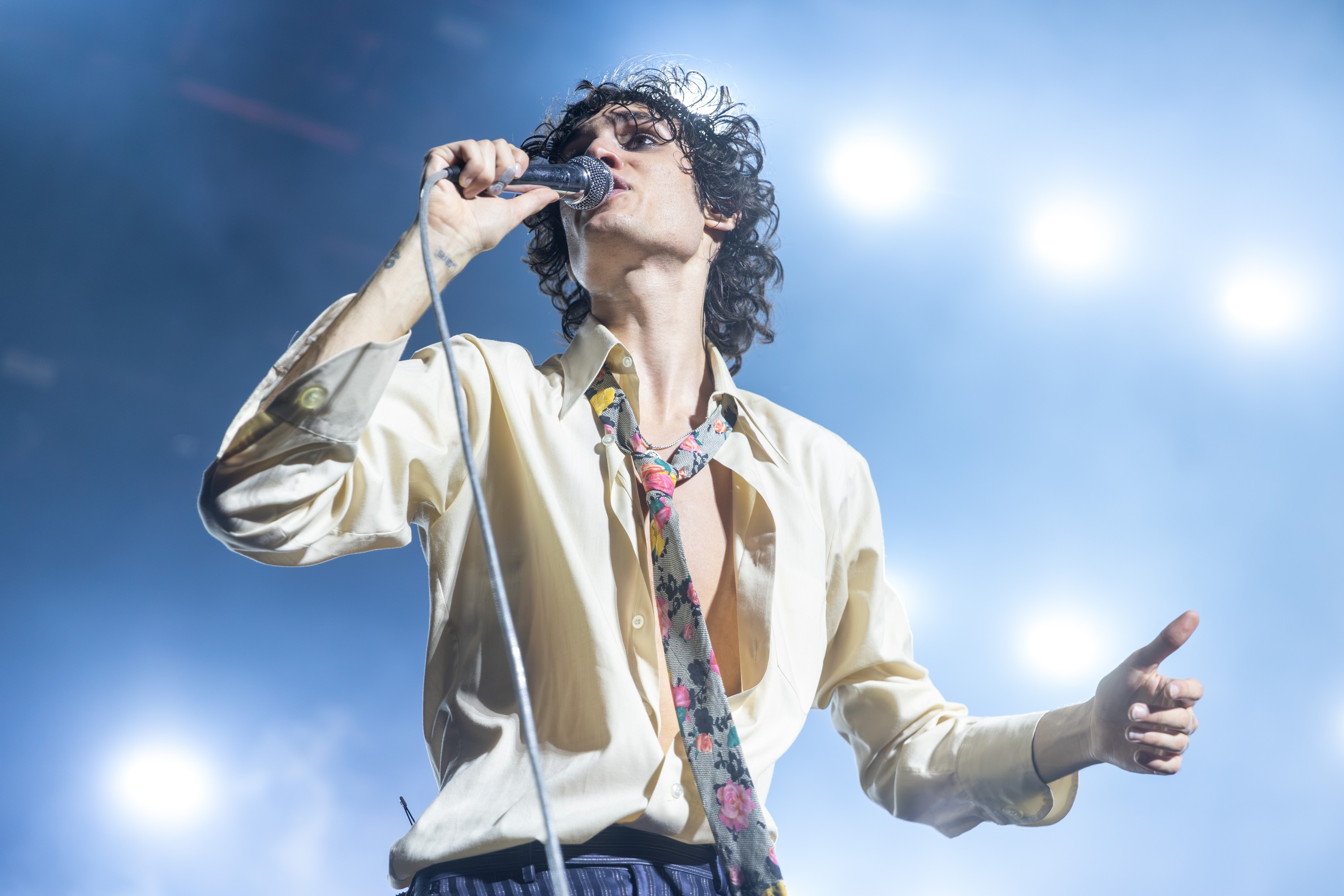 Sombr performs at the Osheaga Music and Arts Festival