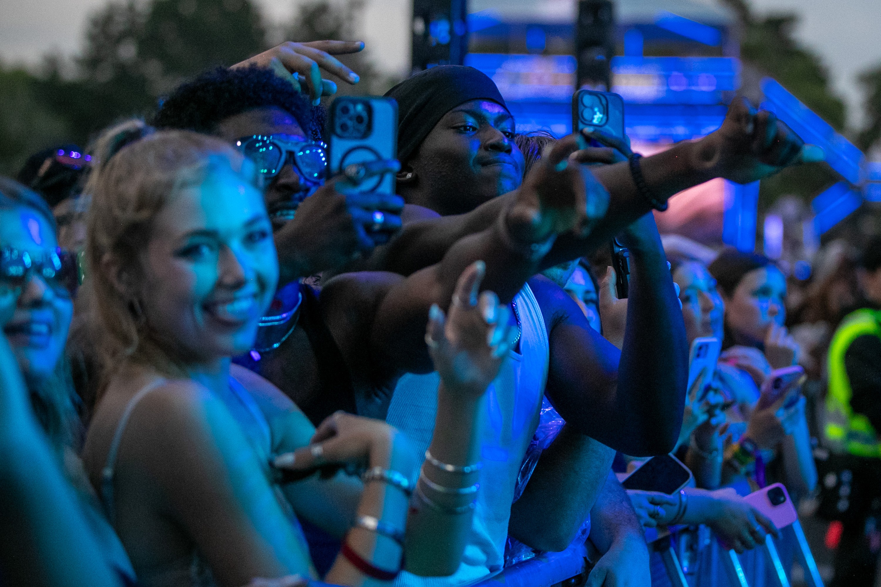 Fans of Gunna sing along to his performance at the Osheaga Music and Arts Festival