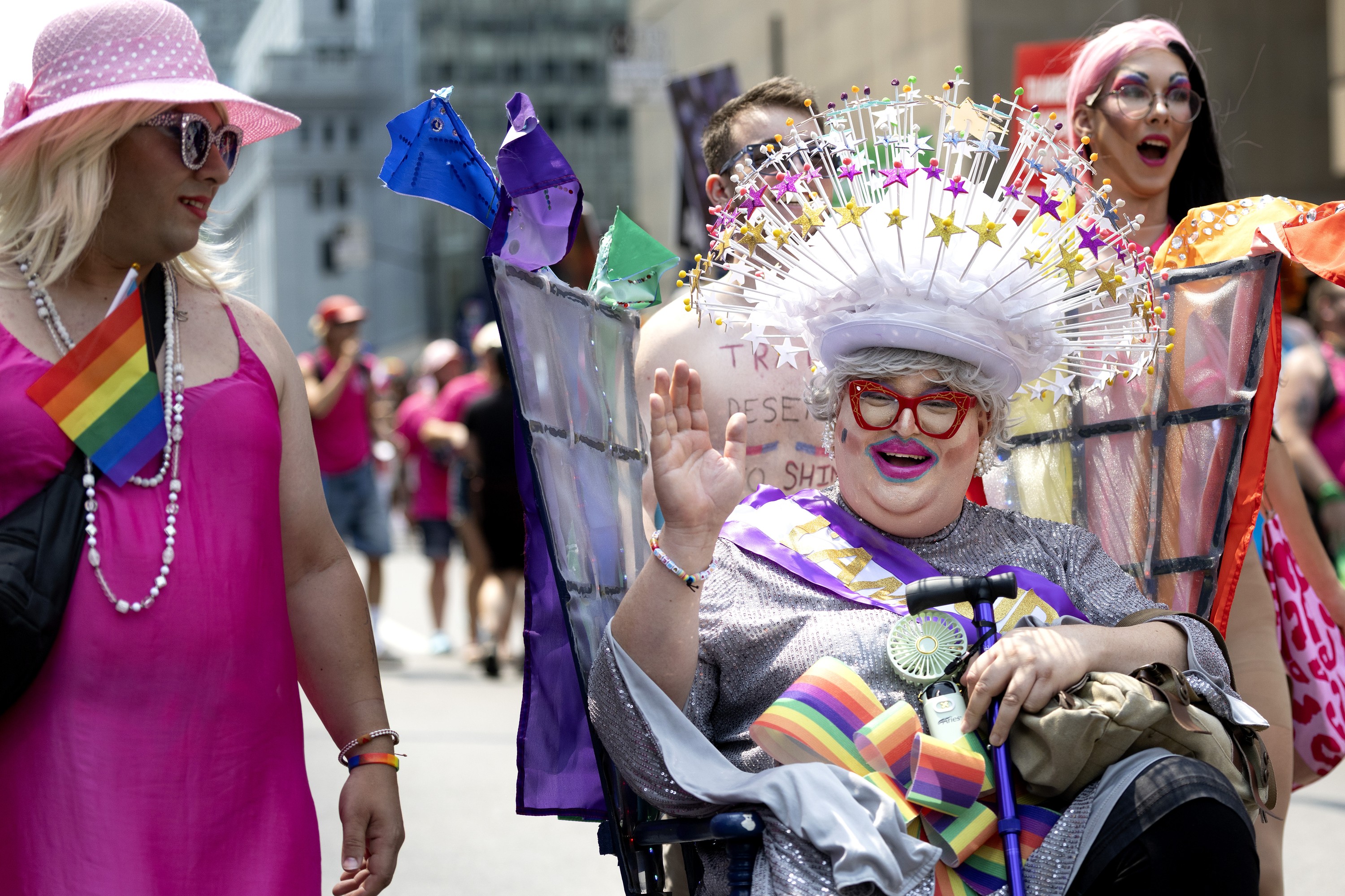 Participants in the 2026 Montreal Pride parade