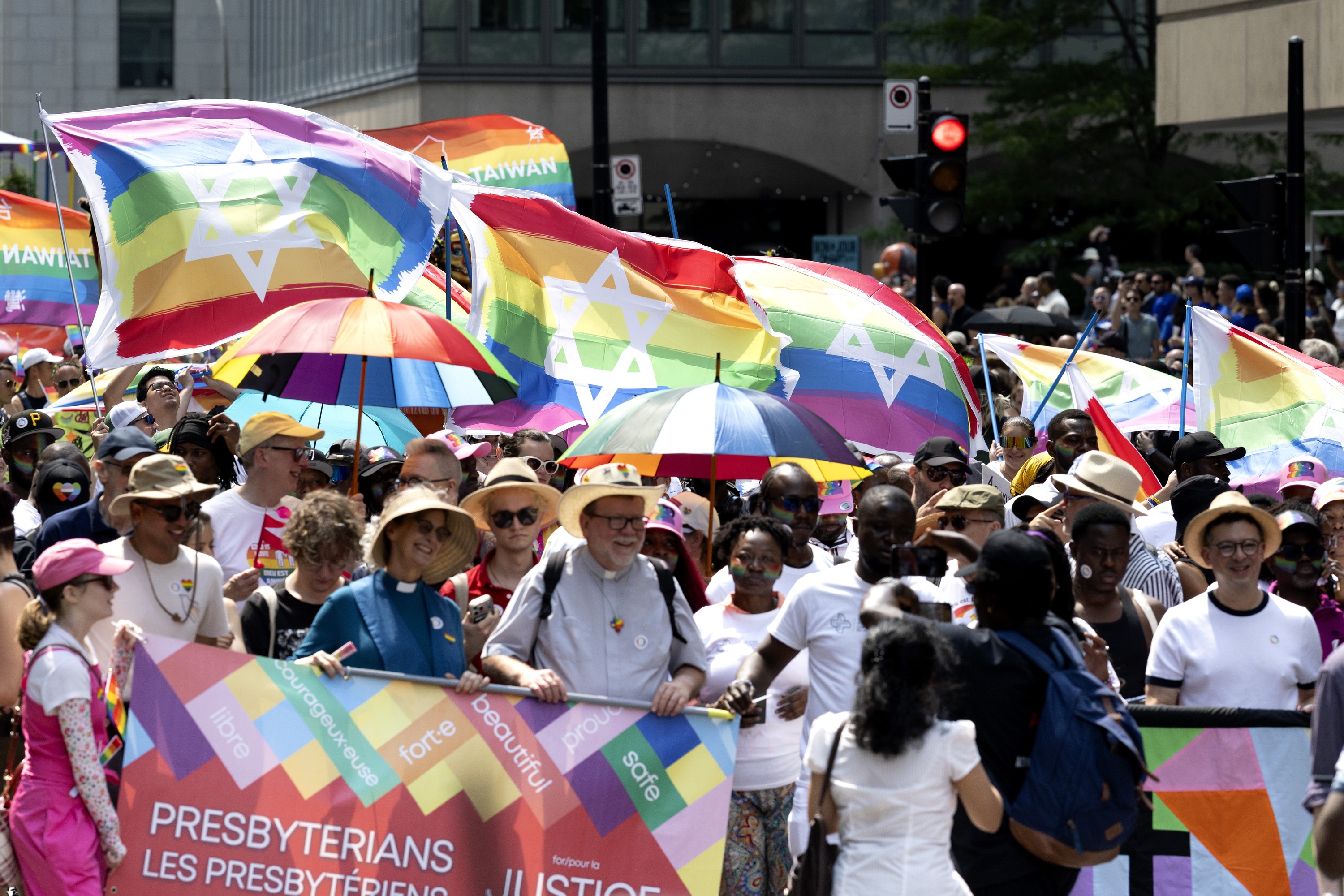 Participants in the 2026 Montreal Pride parade