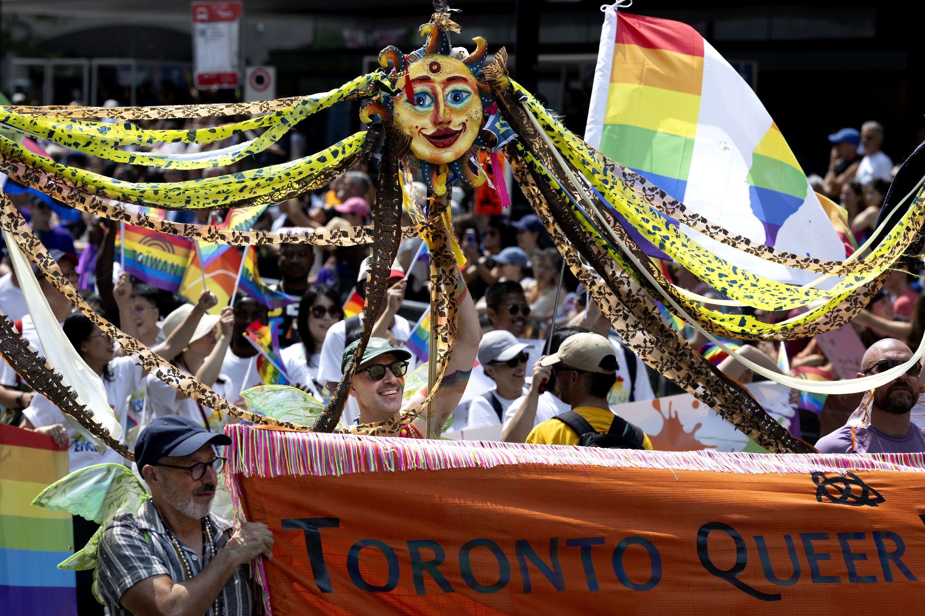 Participants in the 2026 Montreal Pride parade