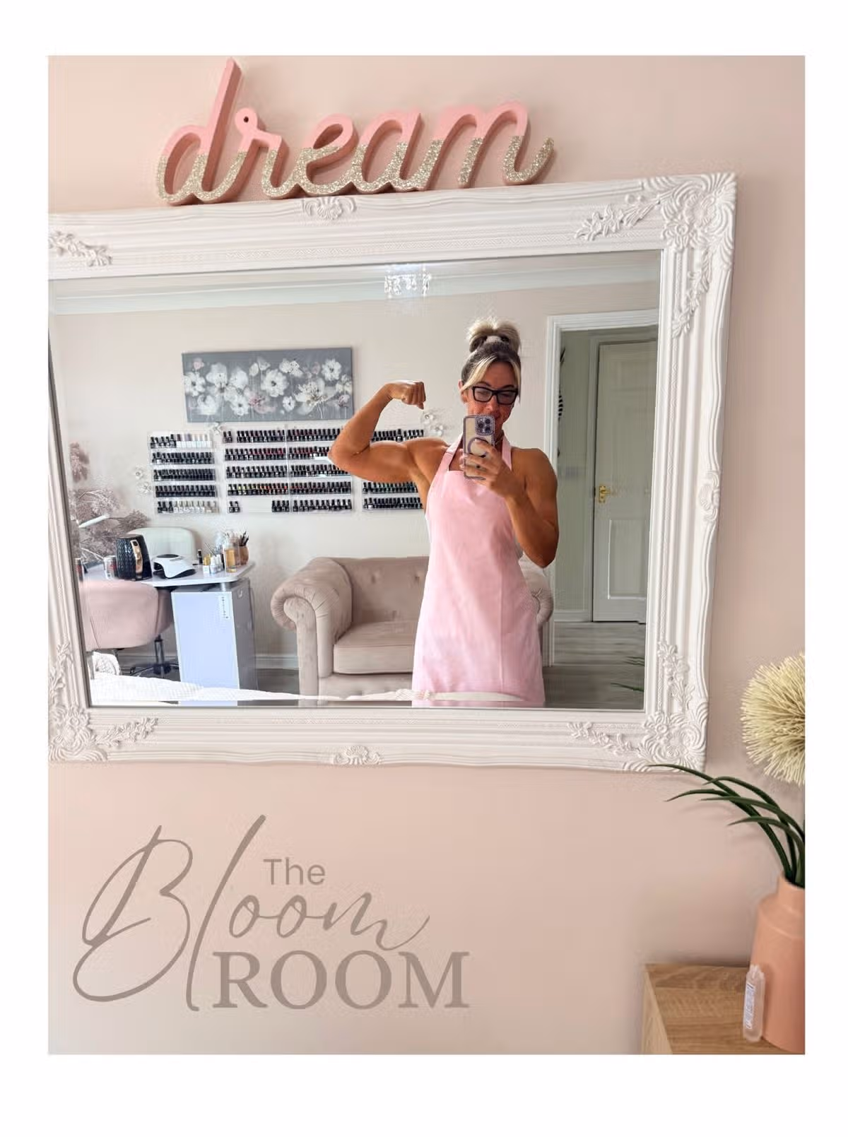She encourages women to eat healthily alongside exercise routines