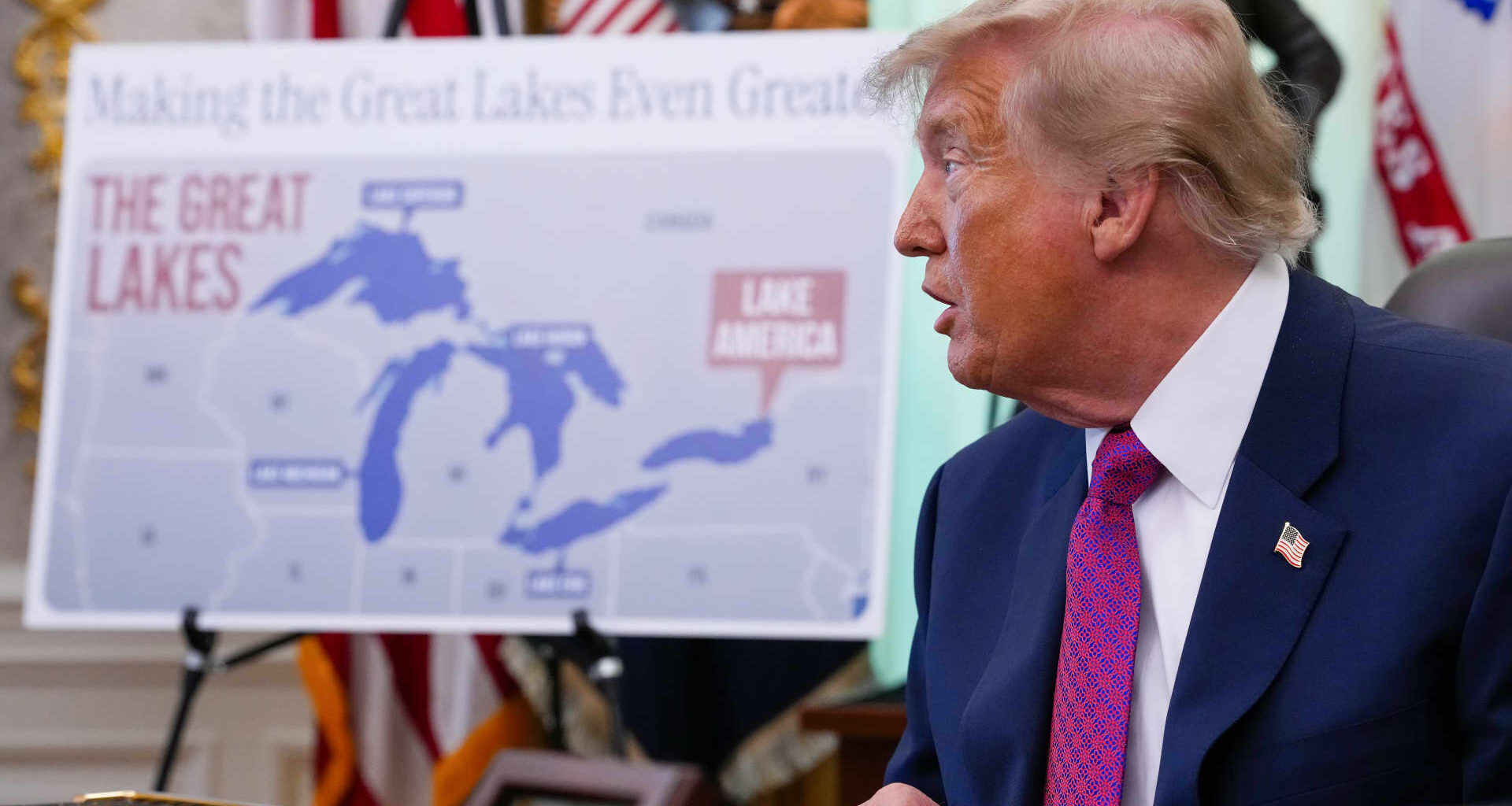 Trump renames Lake Ontario 'Lake America' amid Canada trade war