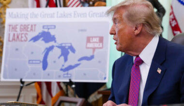 Trump renames Lake Ontario 'Lake America' amid Canada trade war