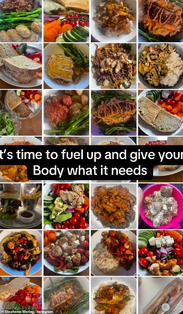 Sharing a glimpse into some of the meals she enjoyed, Stephanie tucked into high protein diet which including curries, burgers, sandwiches and salads