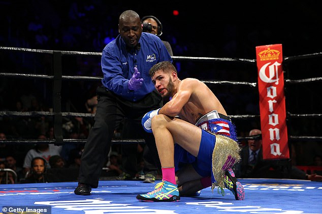 The Puerto Rican suffered catastrophic brain injuries during a 2015 fight (pictured)