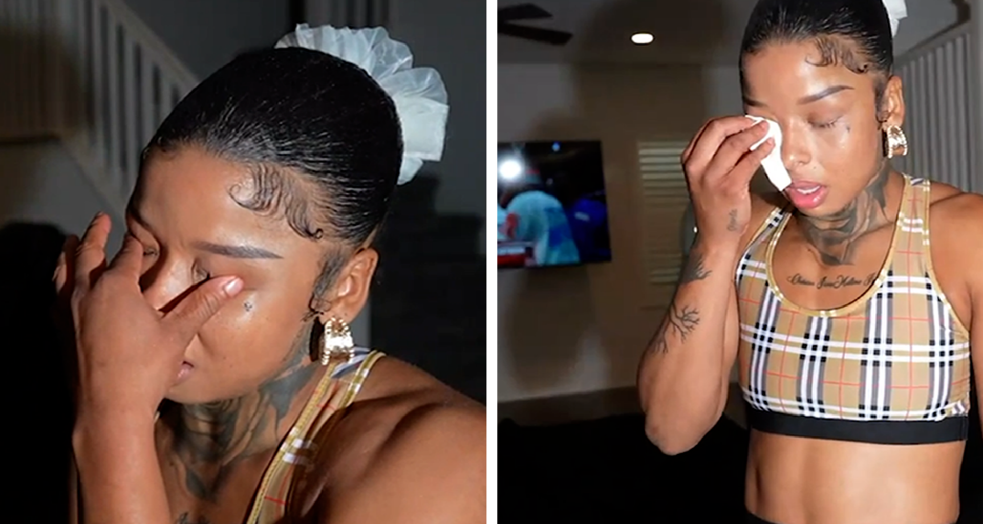 Chrisean Rock Crashes Out After Sister Tesehki Loses Boxing Match