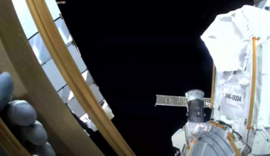NASA, European Space Agency astronauts conduct spacewalk to replace antenna