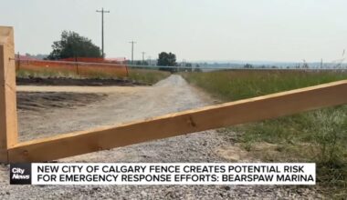 New City of Calgary fence creates potential risk for emergency response efforts: Bearspaw Marina