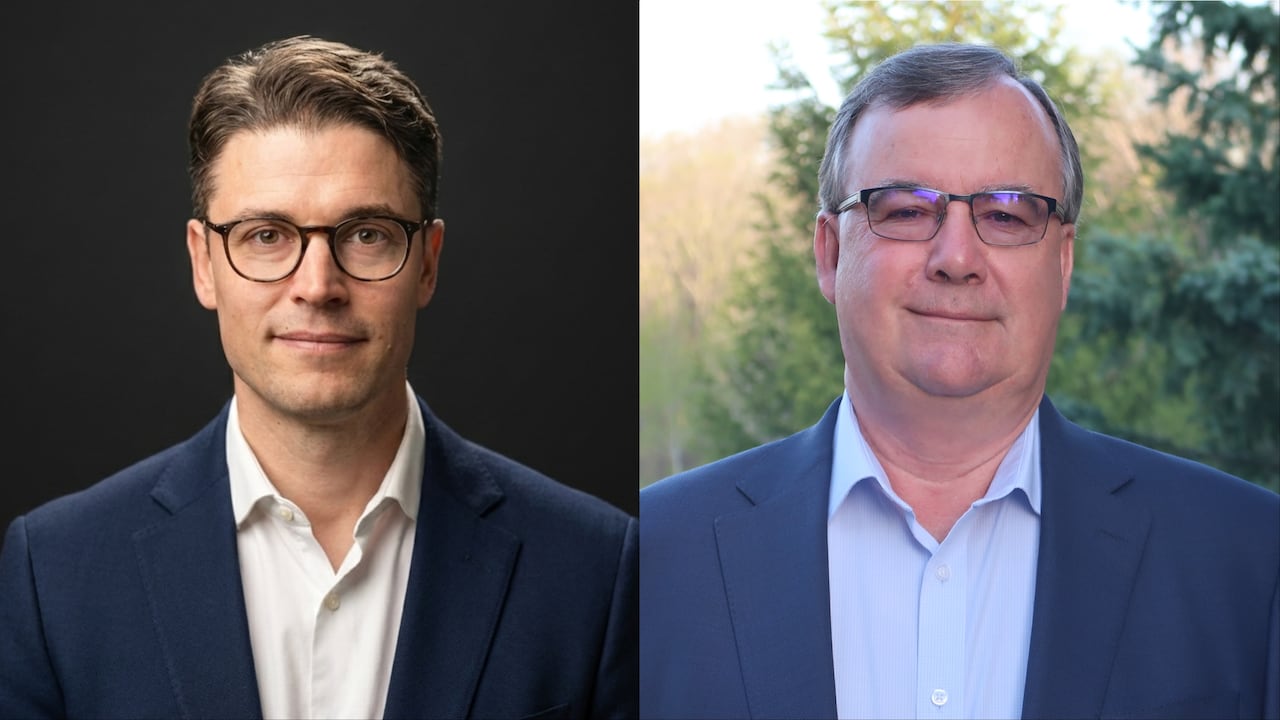 Graham Markham (left) is the chief development officer New Protein International, and Martin Vanderloo is the CEO